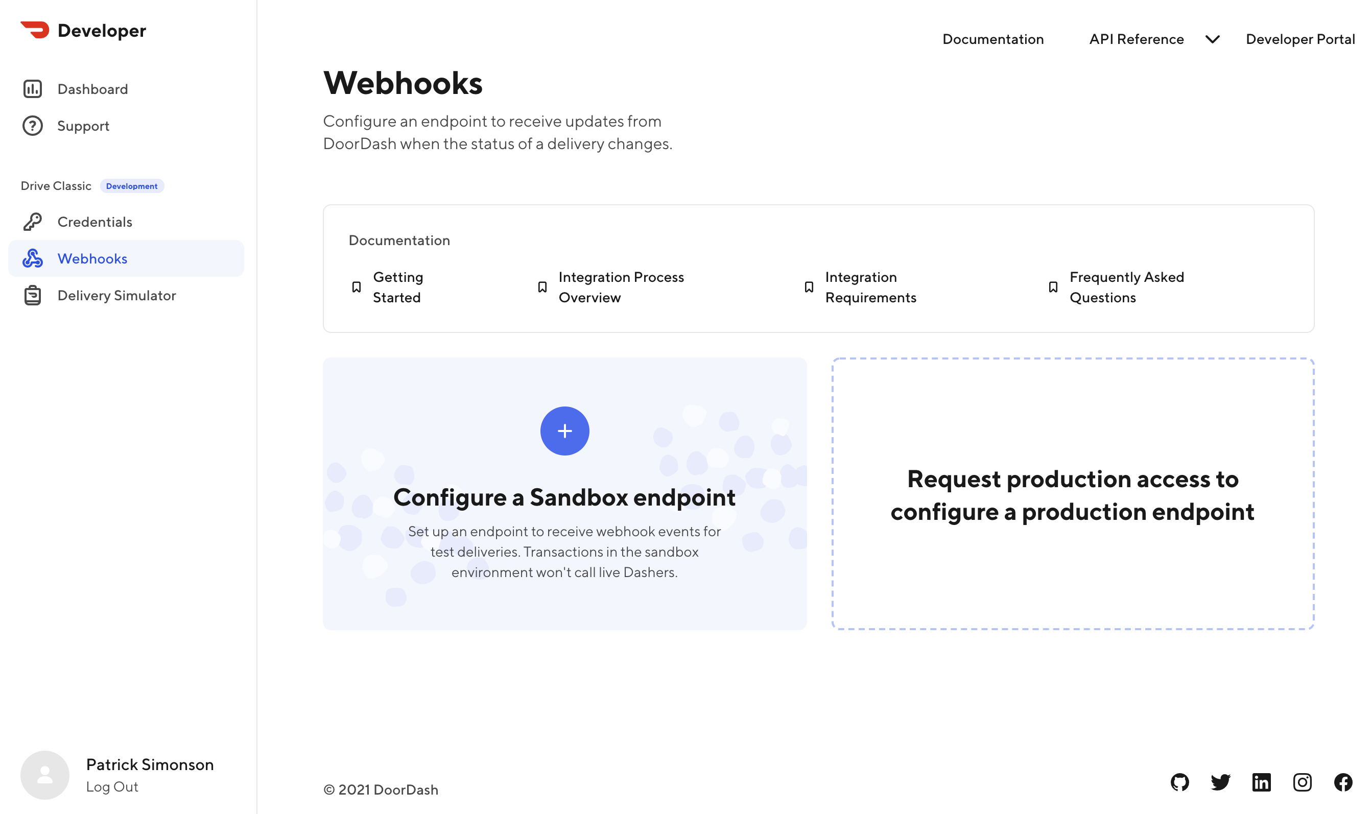 Webhook-Seite