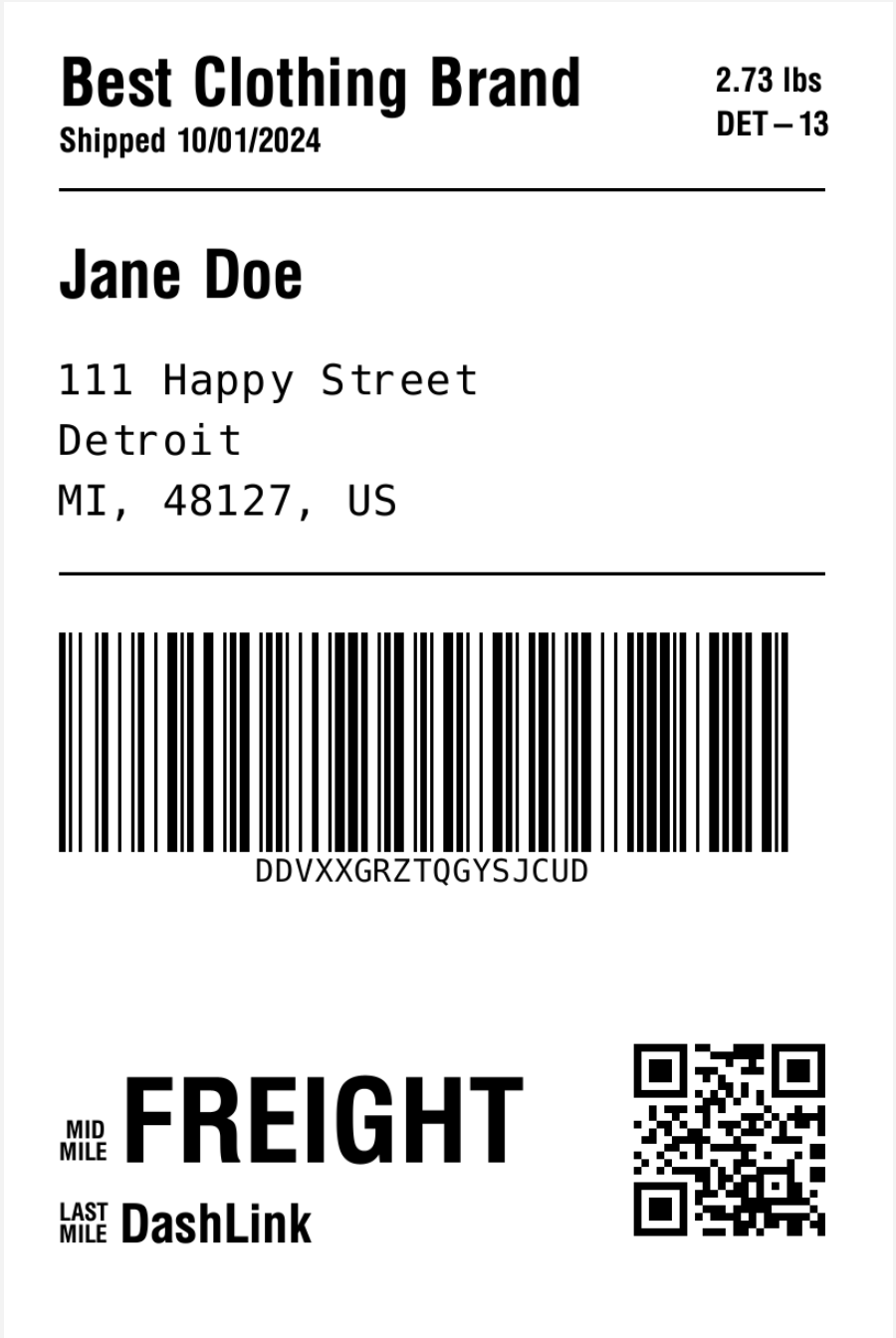 Sample Label