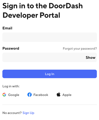 Drive API  DoorDash Developer Services