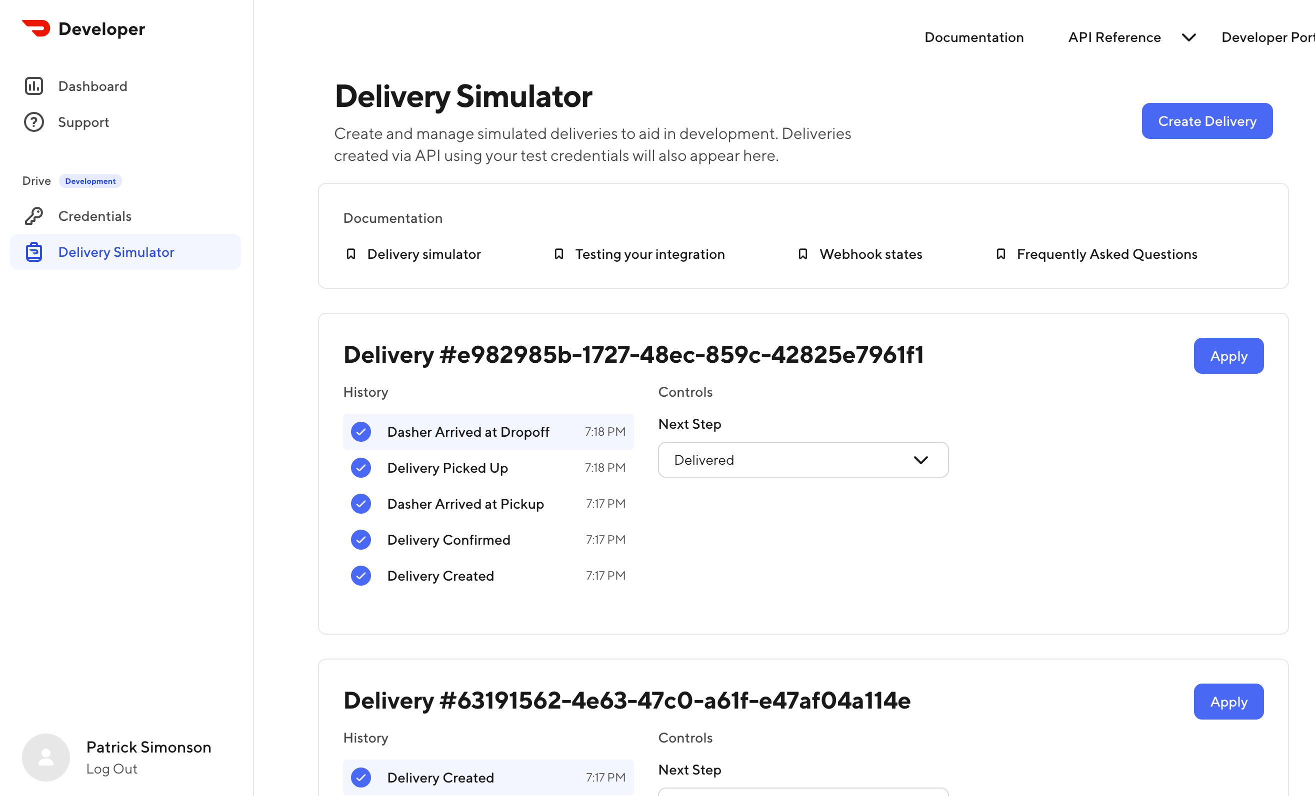 Delivery Simulator