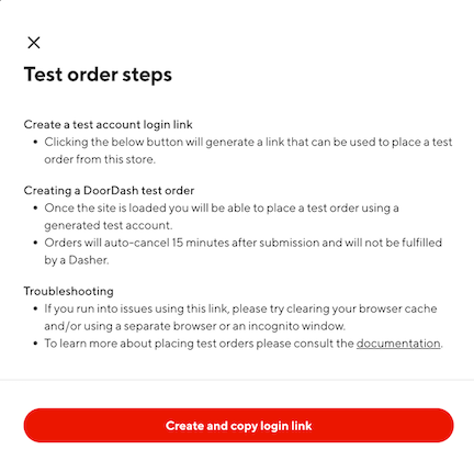 Developer Portal - Store Page to create Order